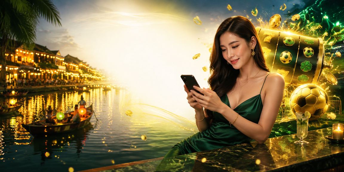 Người dùng tại Hội An trải nghiệm slot game trực tuyến trên điện thoại di động